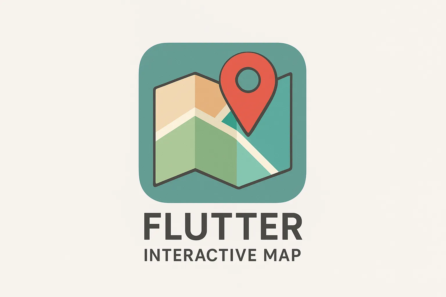 Screenshot of the Flutter interactive map project